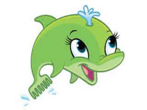 480x360 Cartoon Dolphins