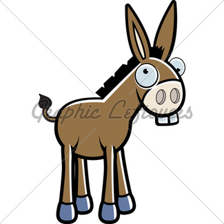 325x325 Cartoon Donkey Gl Stock Images