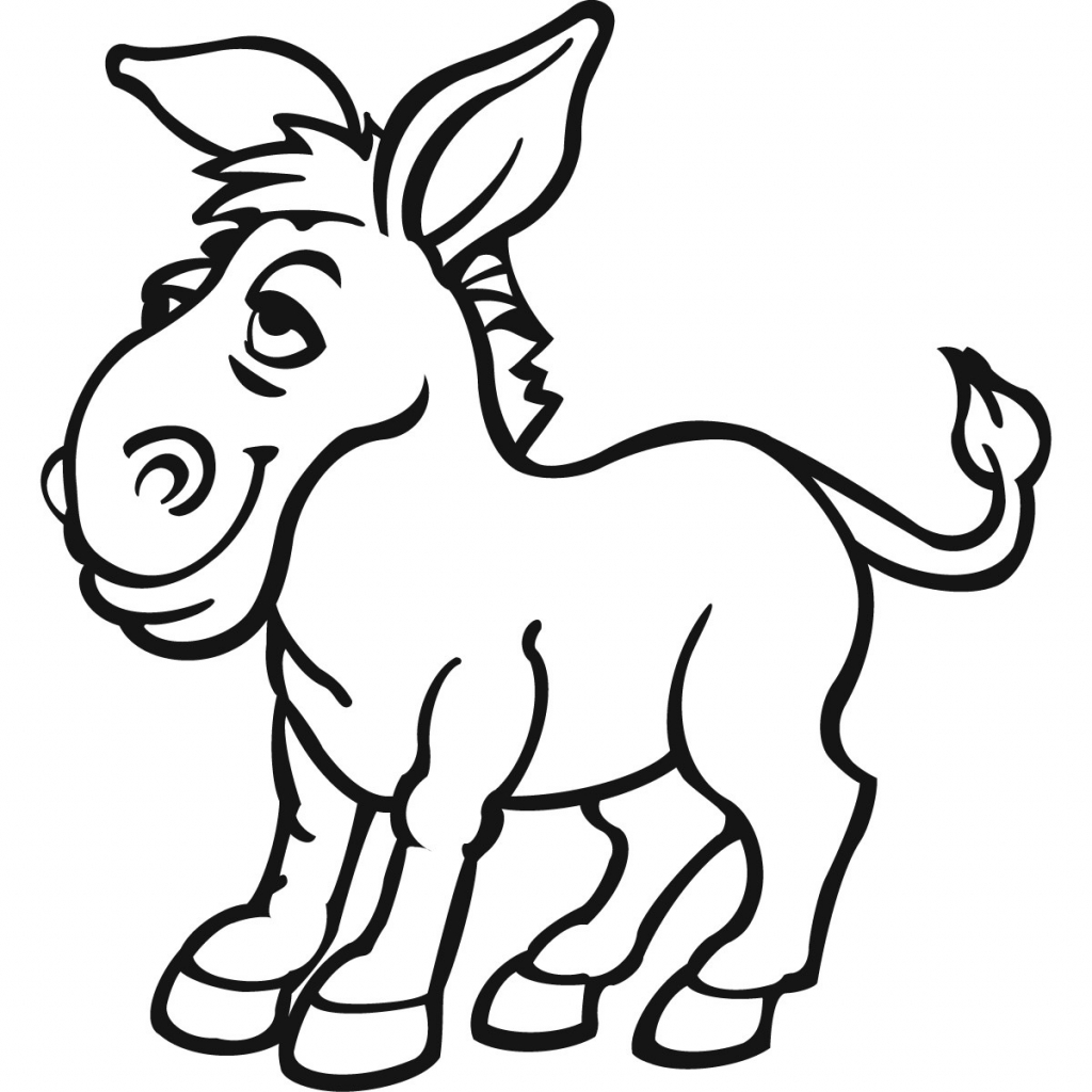 1024x1024 Cartoon Donkeys Drawings Donkey Cartoon Clipart