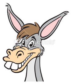236x275 Confused Cartoon Donkey. Vector Clip Art Illustration With Simple