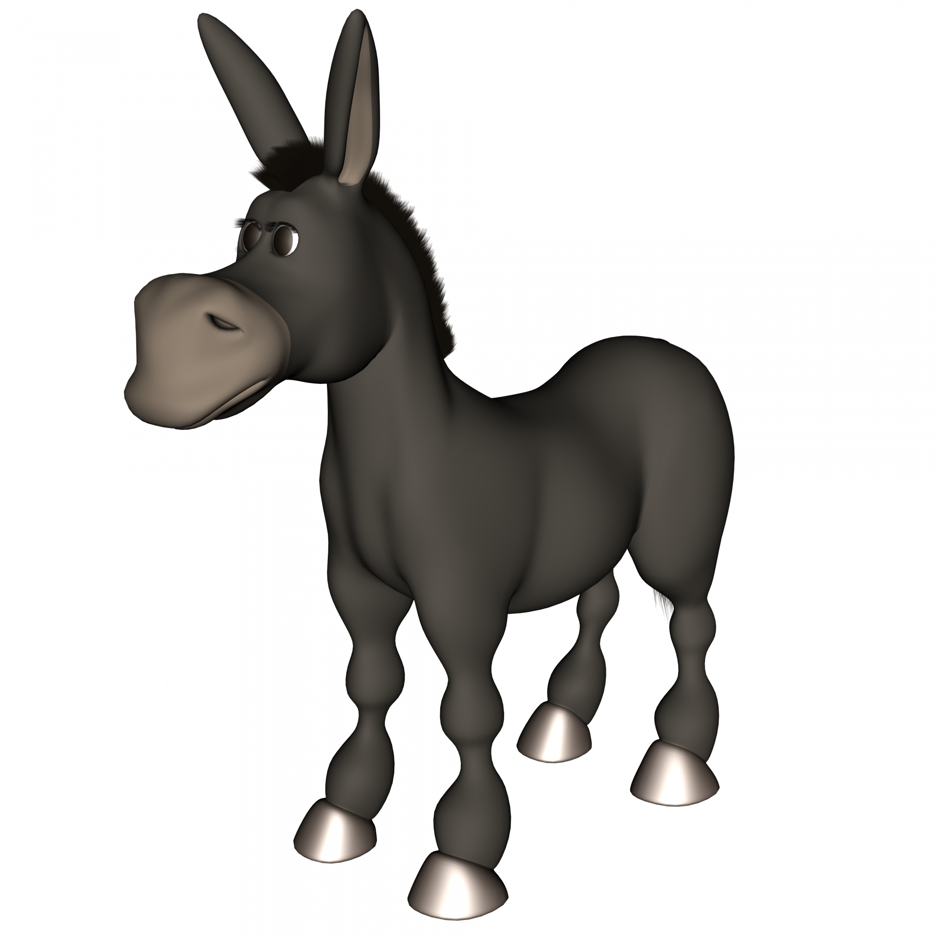 1920x1920 Cartoon Donkey Free Stock Photo