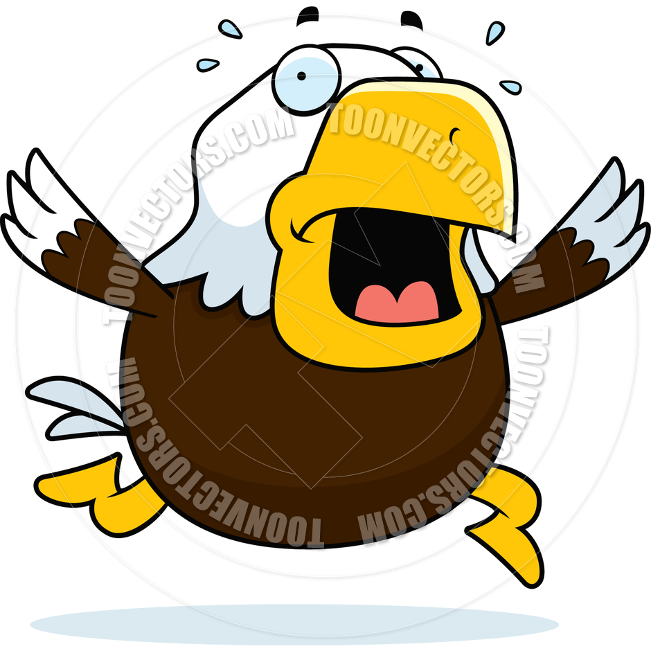 940x940 Cartoon Bald Eagle Panic By Cory Thoman Toon Vectors Eps