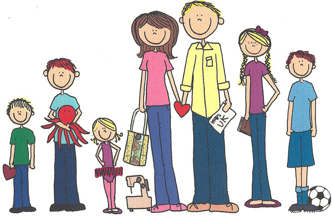 1100x717 Cartoon Pictures Of Families Collection