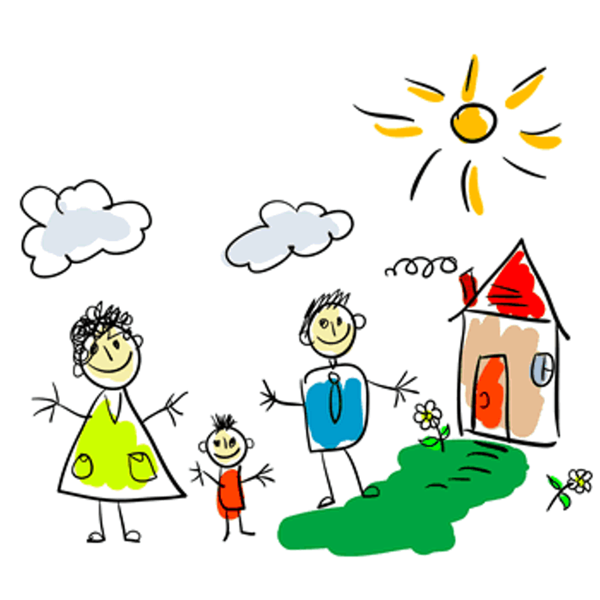 1200x1200 Happy Family Cartoon Pictures