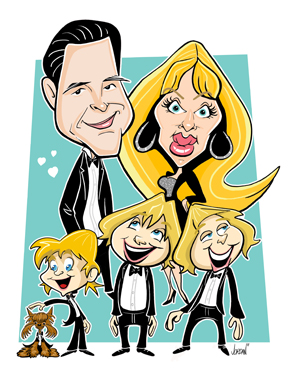 300x375 A Fun Family Digital Cartoon! Angie Jordan Live Digital Caricatures