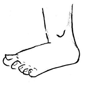 300x300 Cartoon Foot Clipart Kid 3