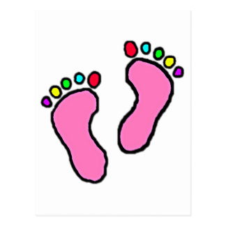 324x324 Custom Cartoon Feet Postcards Zazzle.co.uk