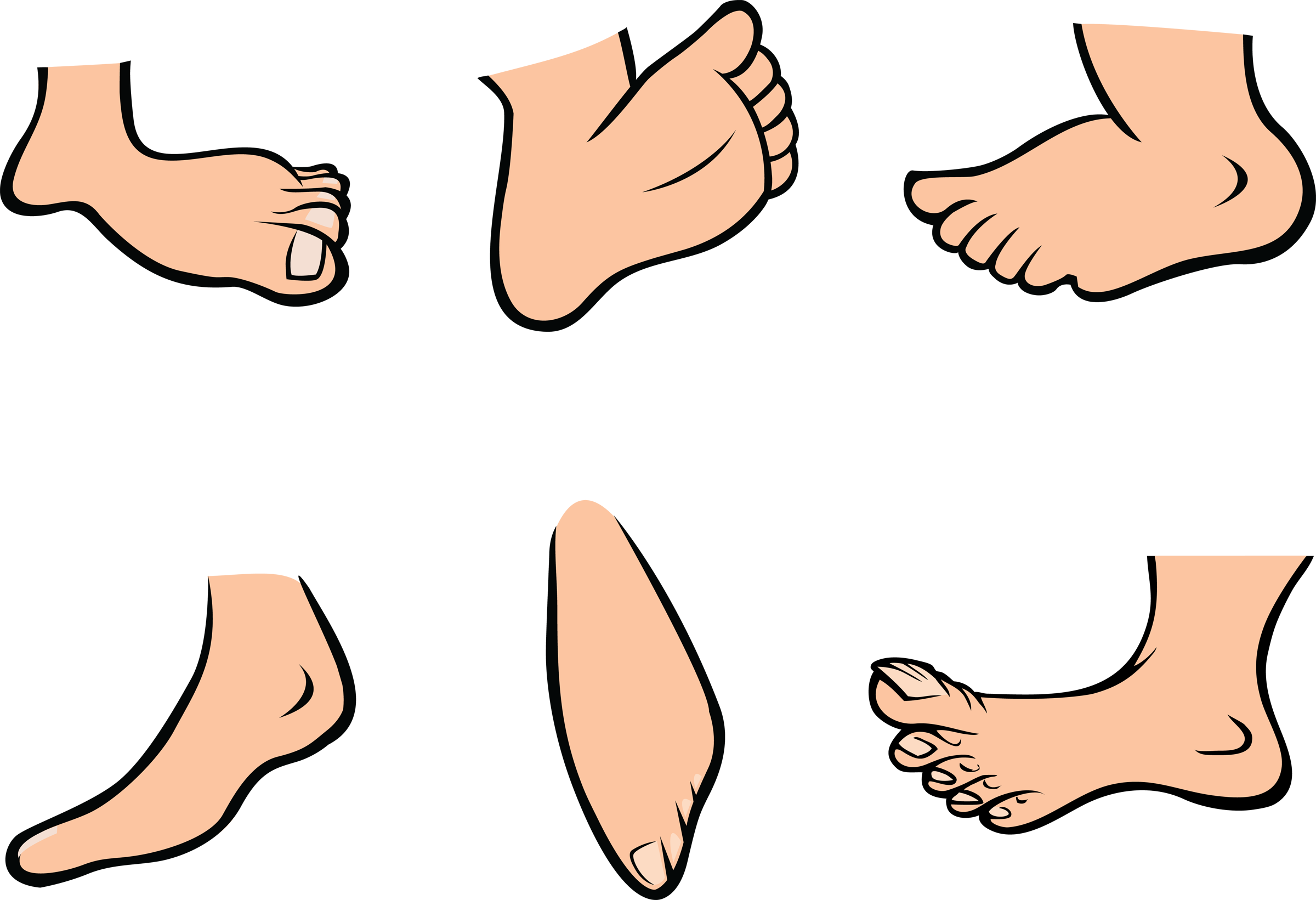 2400x1641 Foot Cartoon Pictures Of Feet Clipart