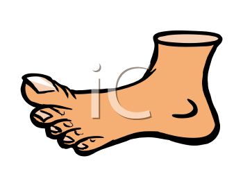 350x261 Big Foot Clipart Shoe
