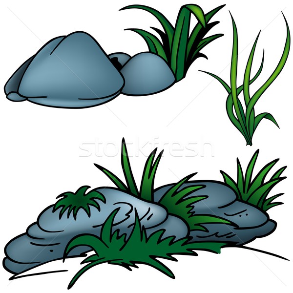 600x600 Grass And Rocks Vector Illustration Roman Dekan (Derocz