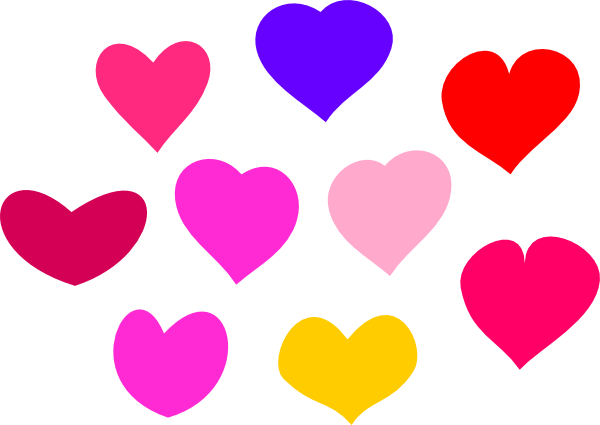 600x425 Bundle Of Hearts Clip Art