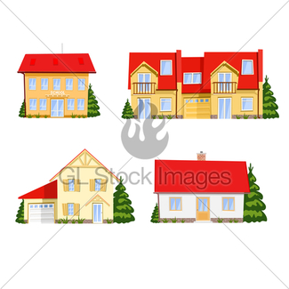 325x325 Cartoon House Gl Stock Images