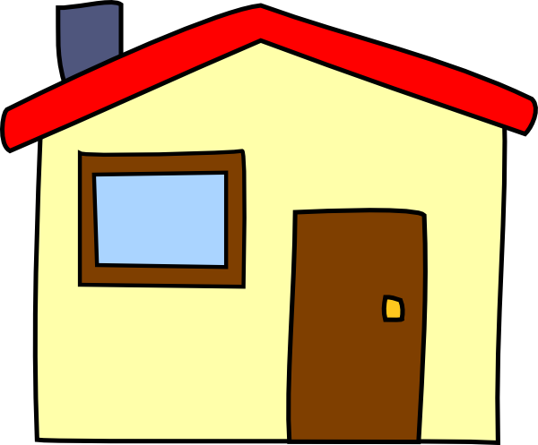 600x497 Simple Cartoon House Clip Art