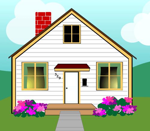 500x438 Cartoon Cliparts House