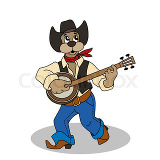 320x320 Cute Animal Music Band. Cartoon Animals Bear, Horse, Dog Playing