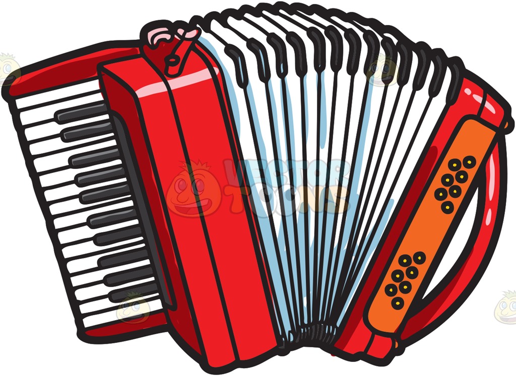 1024x750 A Musical Instrument Called The Accordian Cartoon Clipart