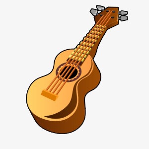 300x300 Cartoon Guitar, Guitar, Musical Instruments, Cartoon Png Image