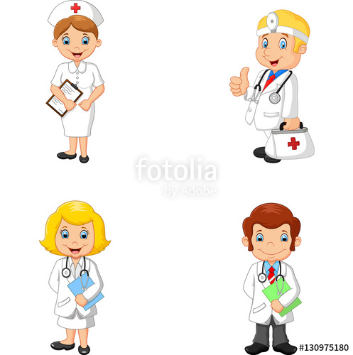 497x500 Cartoon Doctors And Nurses Stock Image And Royalty Free Vector