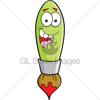 325x325 Cartoon Paint Brush Gl Stock Images
