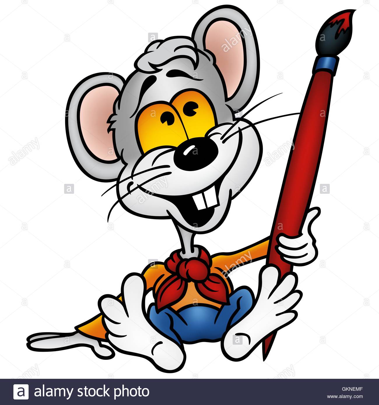 1300x1390 Animal Brush Mouse Cartoon Artist Painter Paintbrush Brushing