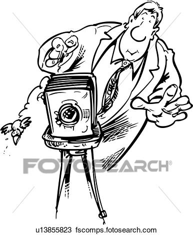 386x470 Clipart Of , Baker, Cartoon, People, Trades, U12917161