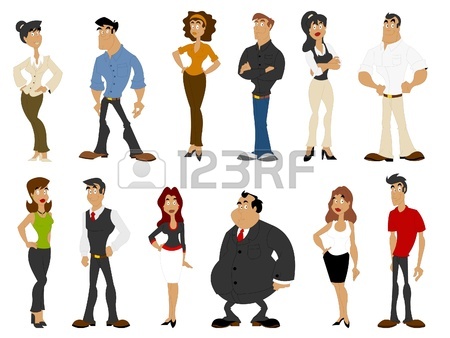 450x338 Group Of Cartoon Business People Royalty Free Cliparts, Vectors