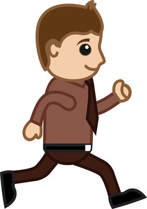 212x300 Man Running In Office