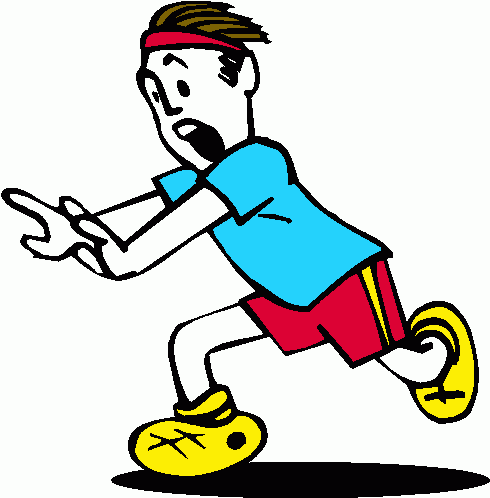 490x498 People Running Cartoon