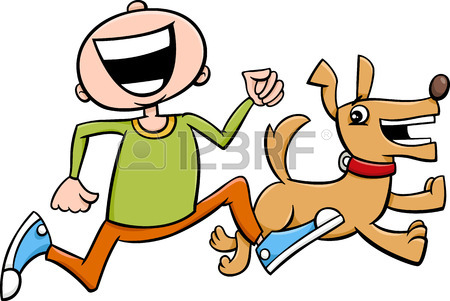 450x301 Cartoon Illustration Of Men Giving Snack To His Dog Royalty Free