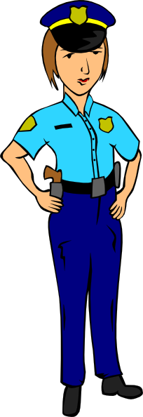 204x594 Cartoon Clipart Police Officer