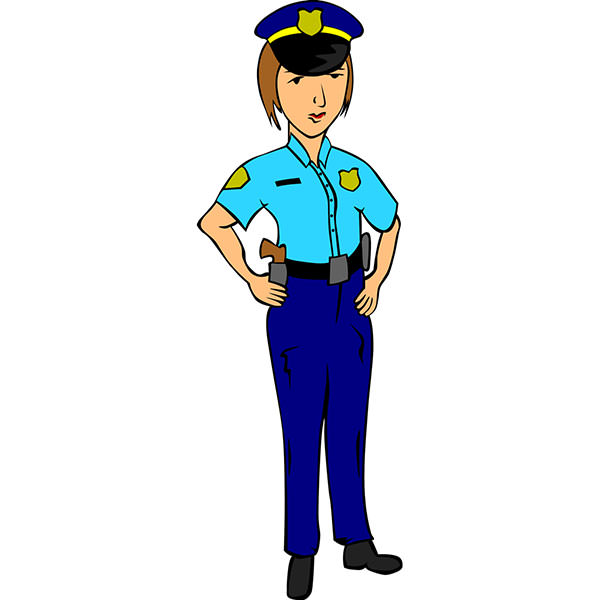 600x600 Women Clipart Police Man