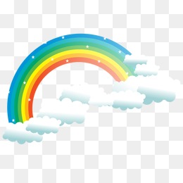 260x260 Rainbow Clouds, Rainbow, Clouds, Sky Background Image For Free