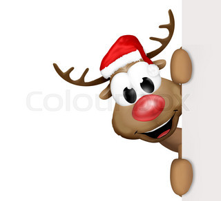 320x292 Christmas Reindeer Cartoon Stock Photo Colourbox