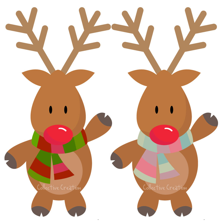 900x900 Free Reindeer Clip Art Image Cartoon Reindeer Image
