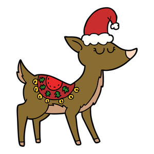 300x300 Santa Reindeer