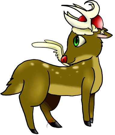 383x450 Cartoon Pictures Of Reindeer