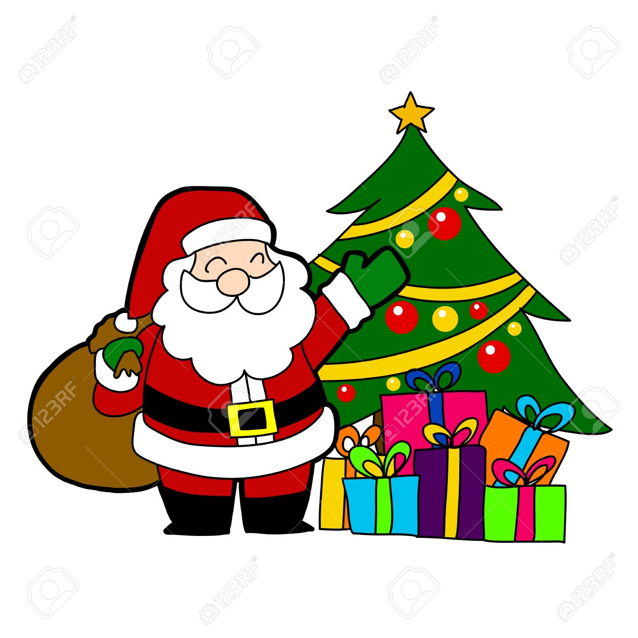 1299x1300 Cartoon Pictures Christmas Santa Claus Christmas Pictures