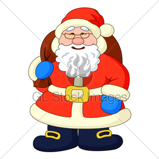 325x325 Santa Claus And Christmas Tree Gl Stock Images