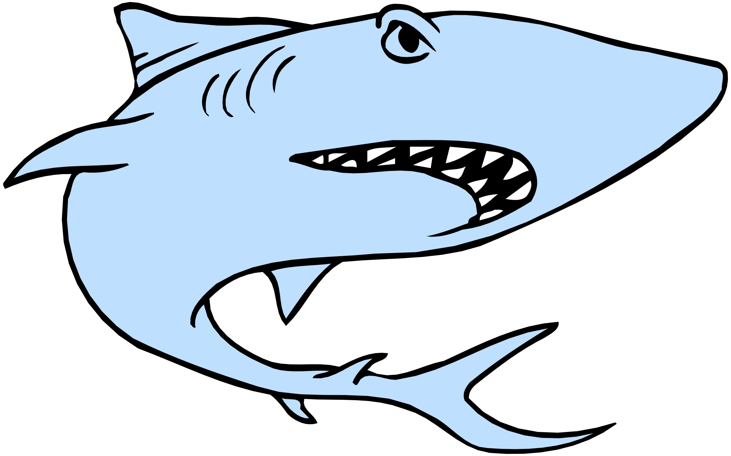 2363x1476 Cartoon Sharks