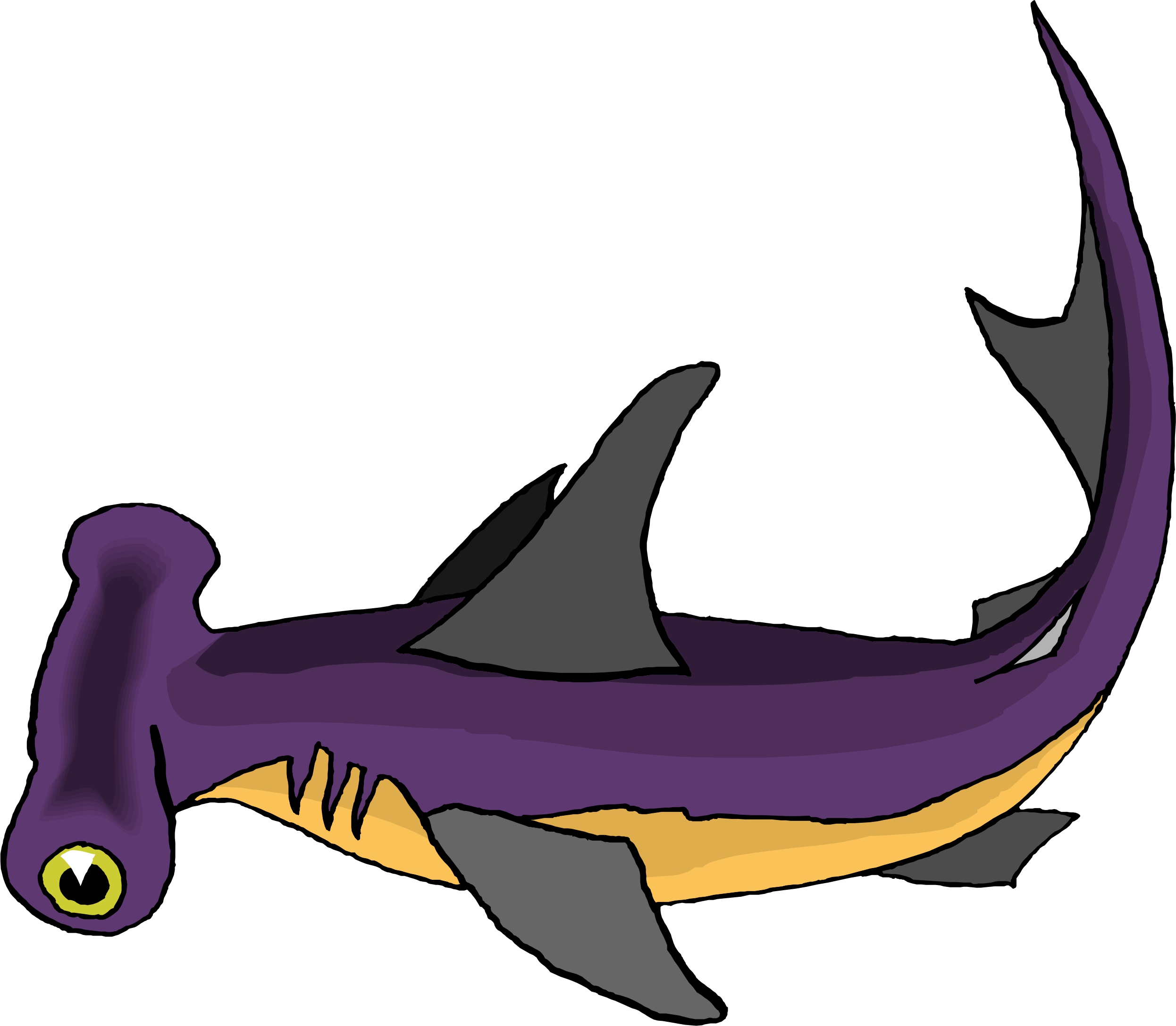 2492x2176 Cartoon Shark Clipart Clipart Panda