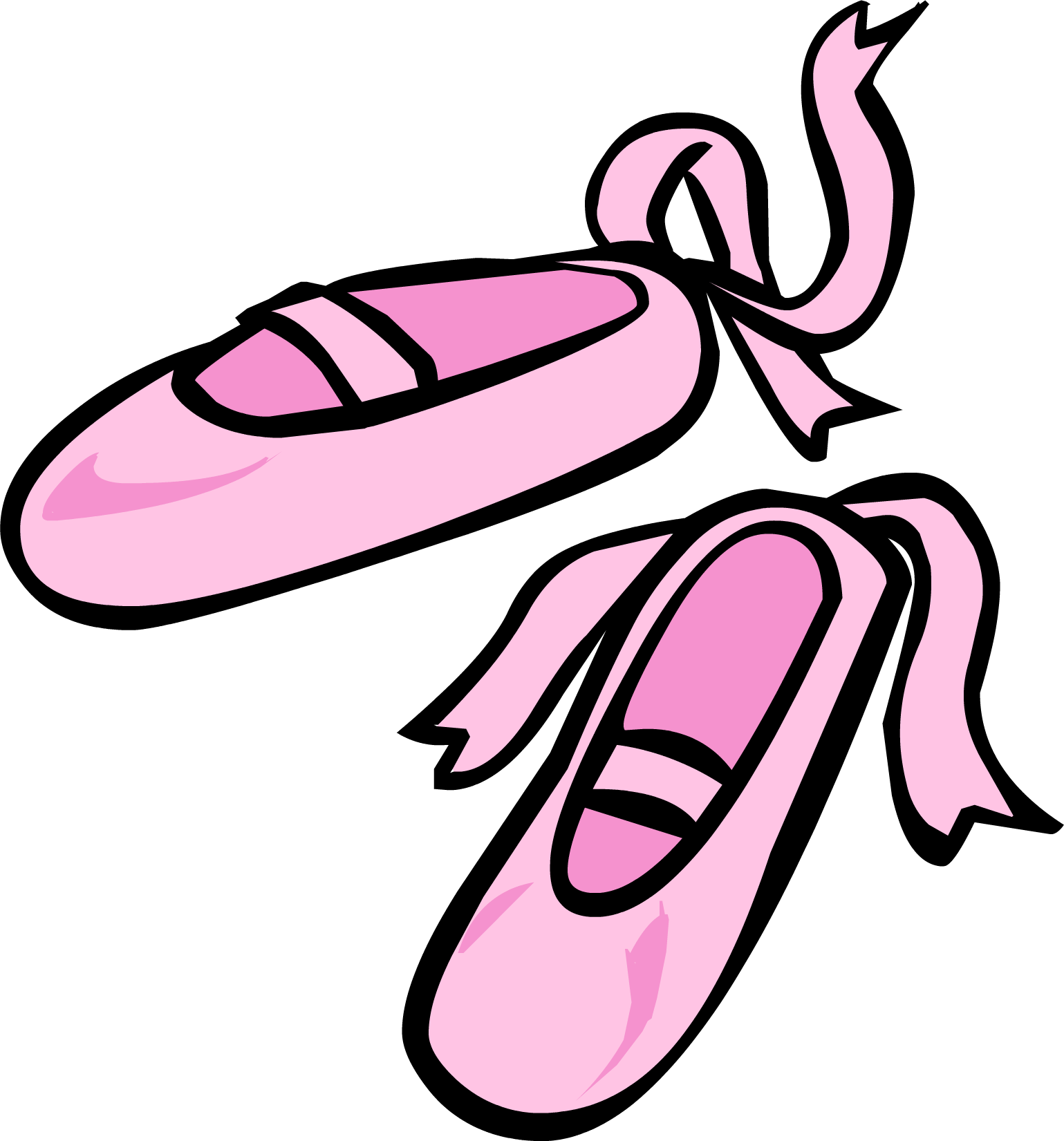 1539x1651 Cartoon Ballet Shoes