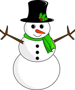 248x300 Cartoon Clipart Snowman