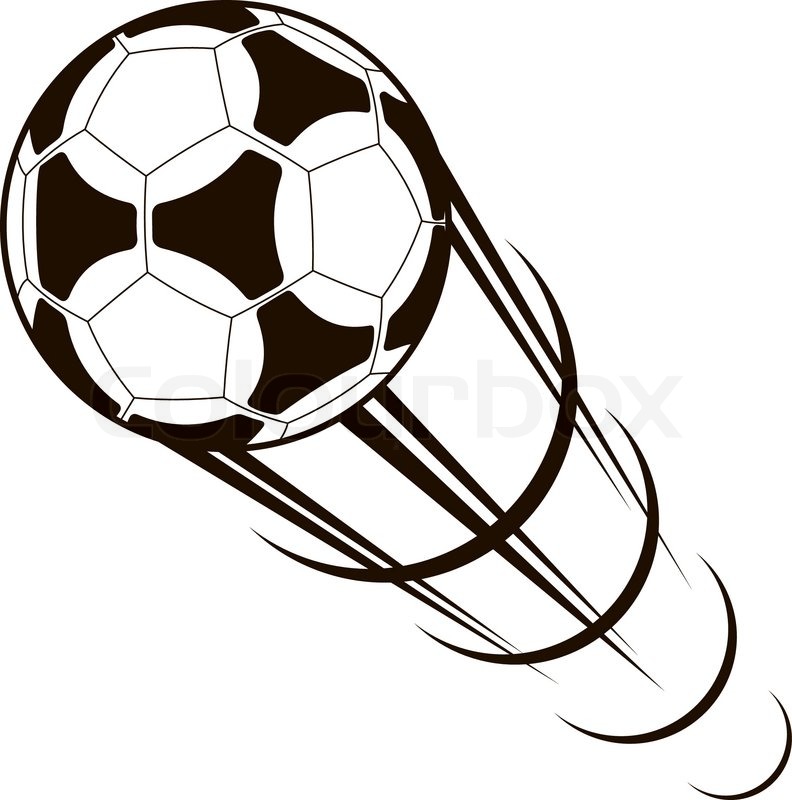 792x800 Championship Soccer Ball Zooming Through The Air With A Long Speed