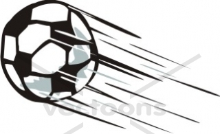 320x195 Smiling Soccer Ball Kicked Flying Flash Haracter