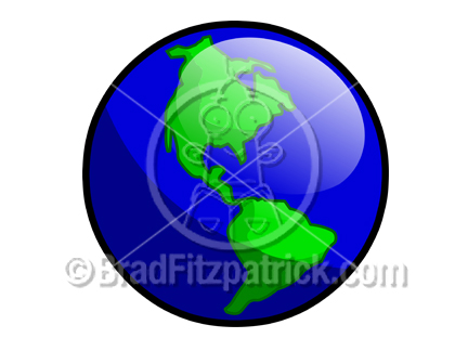 432x324 Cartoon Earth Clipart Picture Royalty Free Earth Clip Art Licensing.