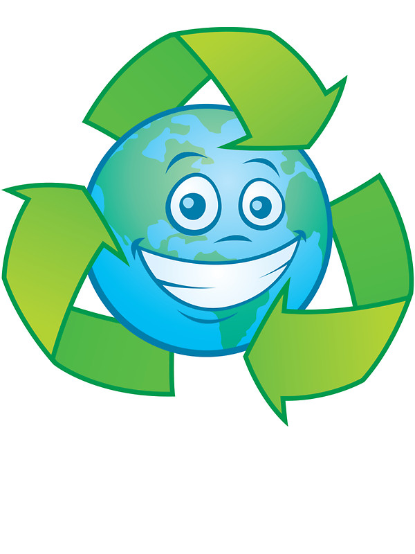 600x800 Planet Earth Recycle Cartoon Character Stickers By Fizzgig