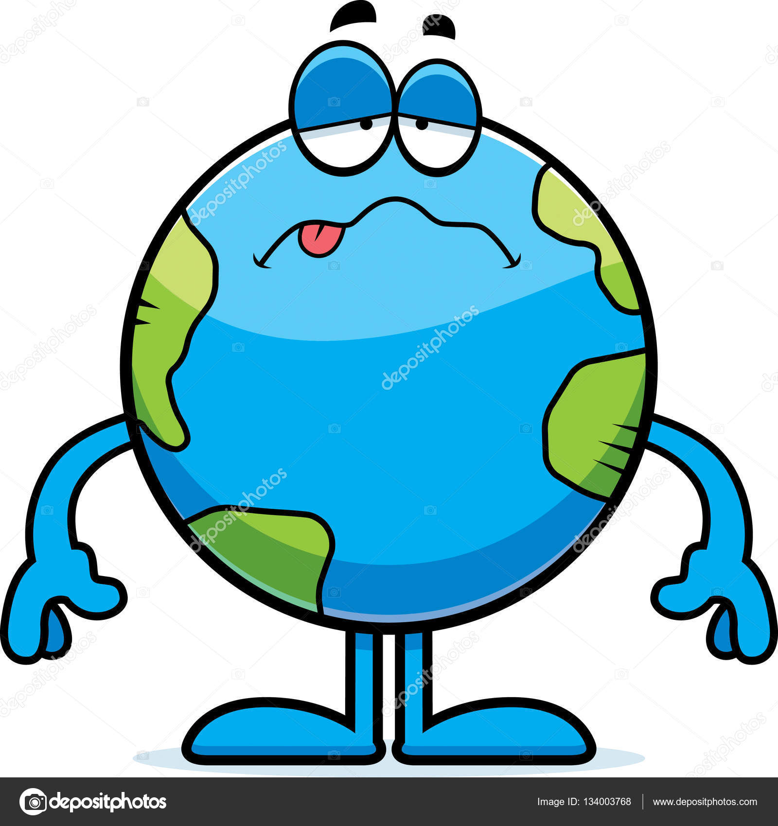 1600x1699 Sick Cartoon Earth Stock Vector Cthoman
