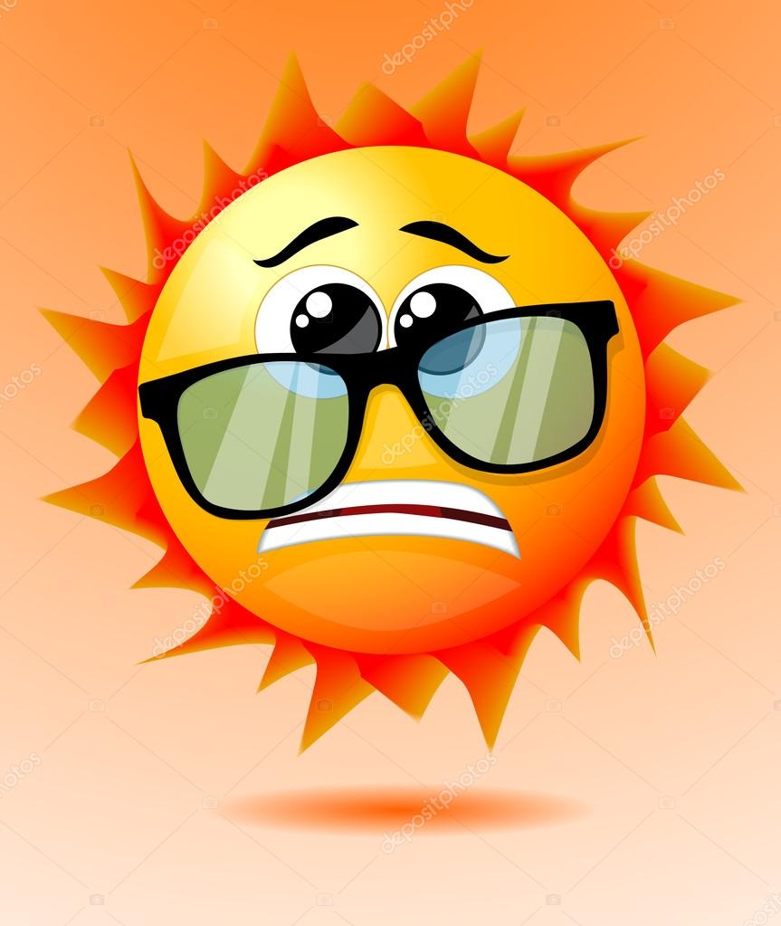 863x1023 Cute Worried Cartoon Sun Stock Vector Robin2b