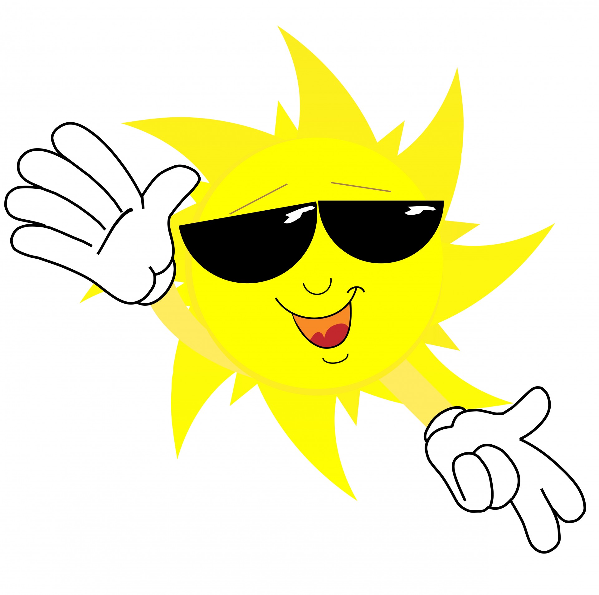 1920x1907 Happy Sun Face Cartoon Free Stock Photo