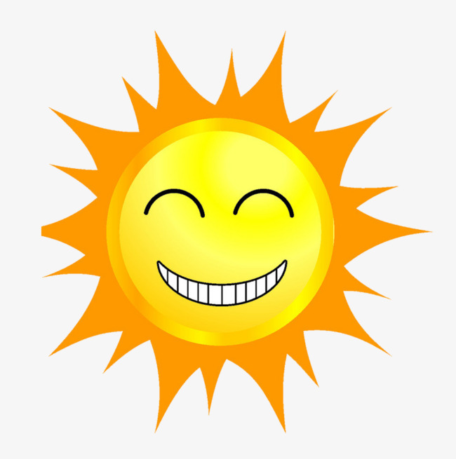 650x655 Cartoon Smiling Sun, Cartoon Sun, Yellow, Sunny Day Png Image